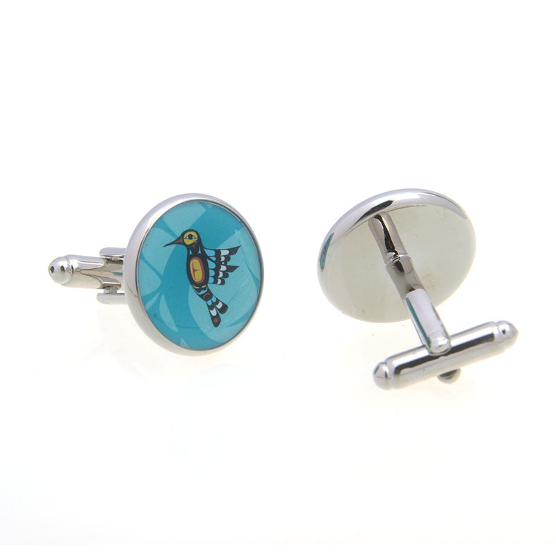 Animals Plants Enamel Dropping Glue Cufflinks