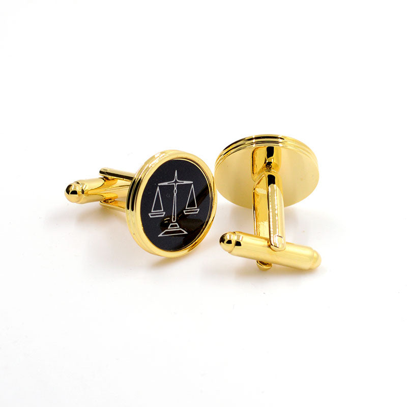 Festivals Wedding Reception Enamel Dropping Glue Cufflinks