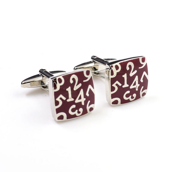 Festivals Wedding Reception Enamel Dropping Glue Cufflinks