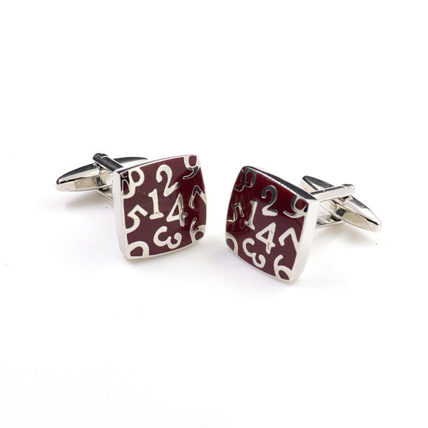 Festivals Wedding Reception Enamel Dropping Glue Cufflinks