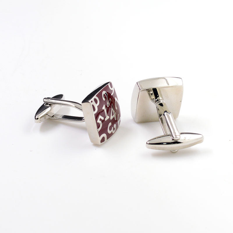 Festivals Wedding Reception Enamel Dropping Glue Cufflinks