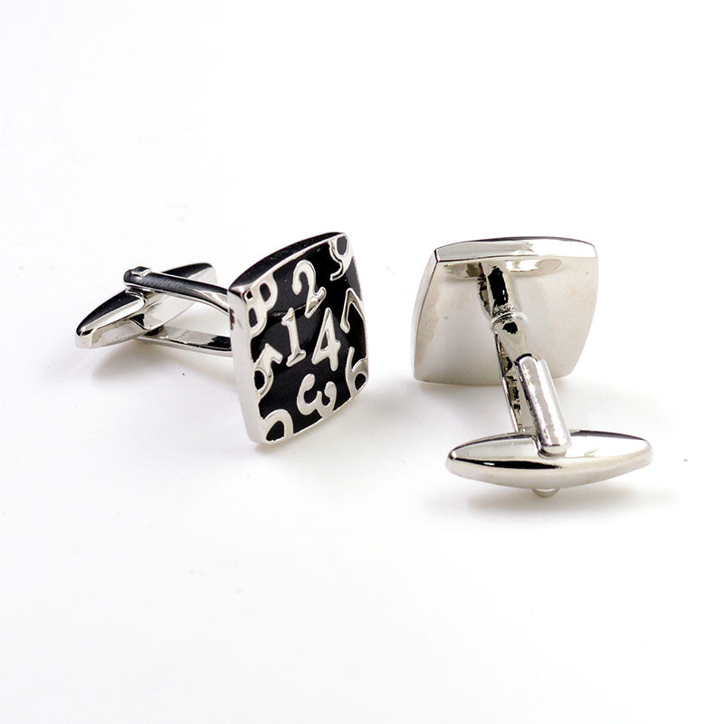Festivals Wedding Reception Enamel Dropping Glue Cufflinks