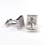Number Letter Plain Colour Metal Cufflinks