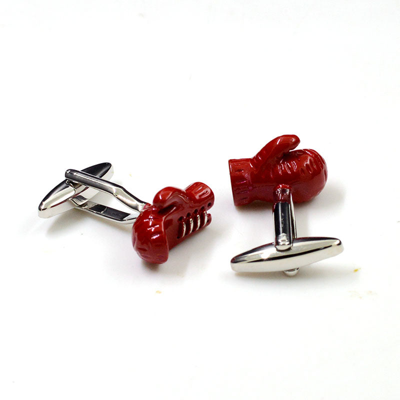 Cartoon Anime Grease Baking Paint Cufflinks