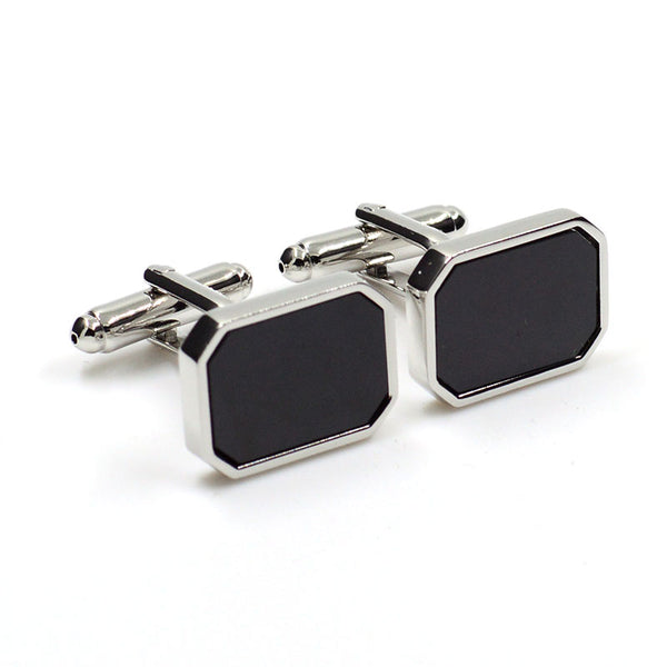 Sports Technology Plain Colour Metal Cufflinks