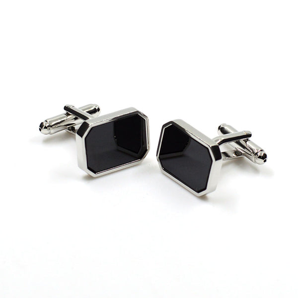 Sports Technology Plain Colour Metal Cufflinks