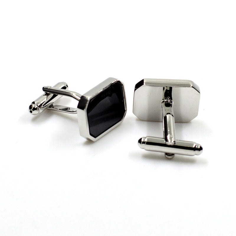 Sports Technology Plain Colour Metal Cufflinks