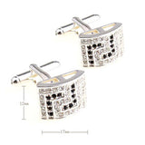 Crystal Zircon Cufflinks