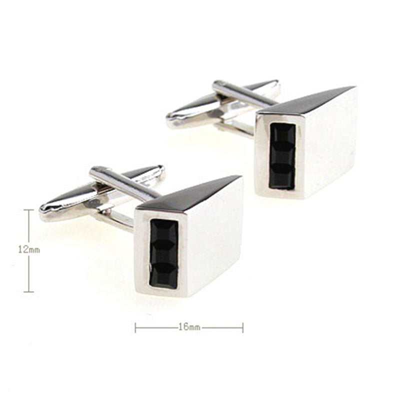 Crystal Zircon Cufflinks