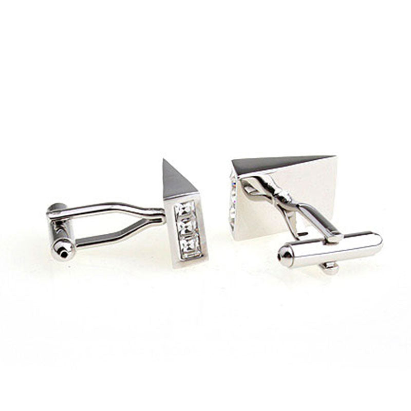 Crystal Zircon Cufflinks