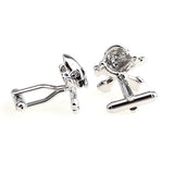 Interesting Skull Enamel Dropping Glue Cufflinks