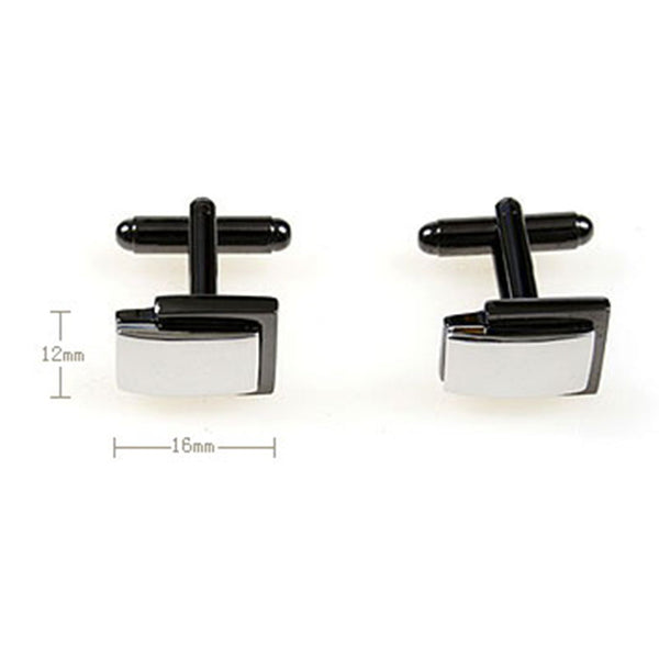 Plain Colour Metal Cufflinks