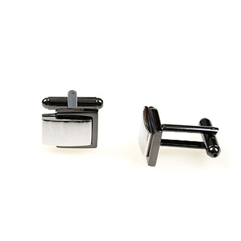 Plain Colour Metal Cufflinks