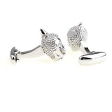 European & American Classical Plain Colour Metal Cufflinks