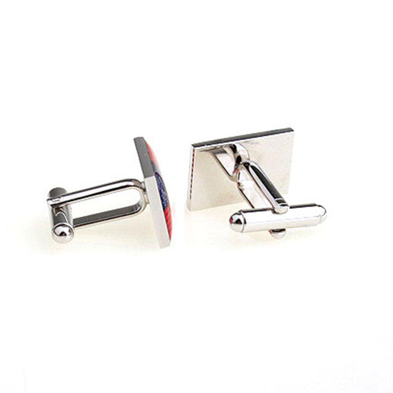 National Flag Music Enamel Dropping Glue Cufflinks