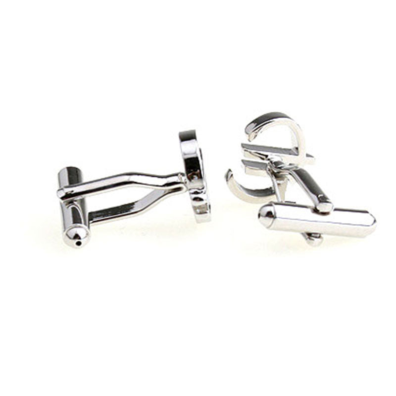 Plain Colour Metal Cufflinks
