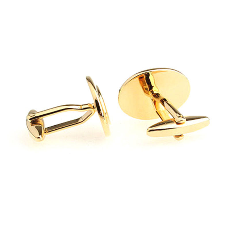 Plain Colour Metal Cufflinks
