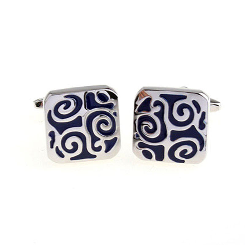Enamel Dropping Glue Cufflinks