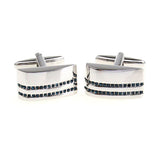 Crystal Zircon Cufflinks