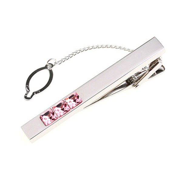 Crystal Zircon Tie Bars