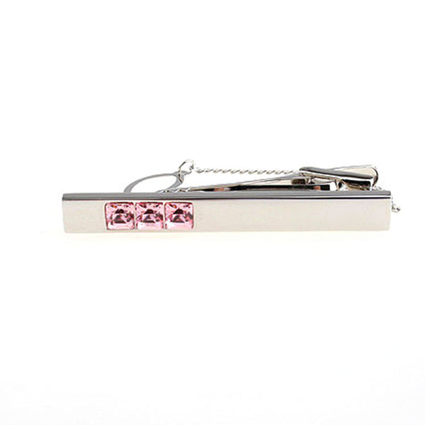 Crystal Zircon Tie Bars
