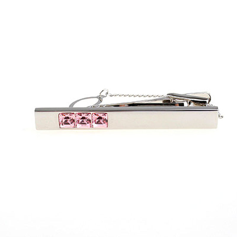 Crystal Zircon Tie Bars