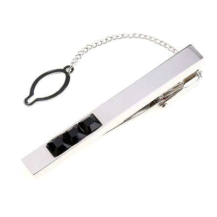 Crystal Zircon Tie Bars