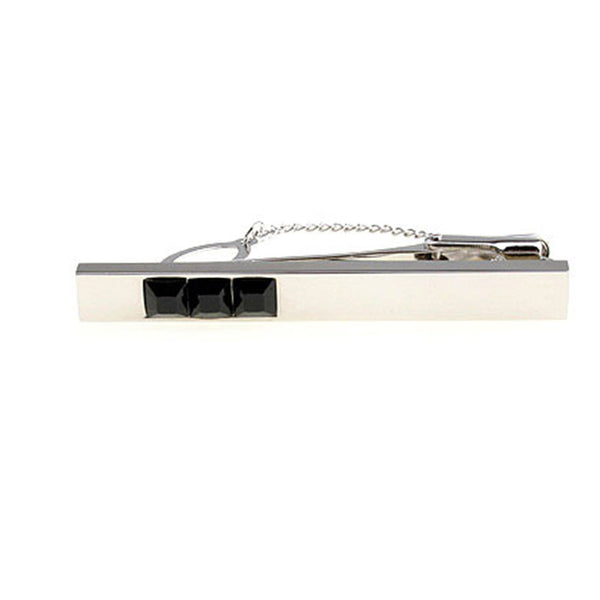 Crystal Zircon Tie Bars