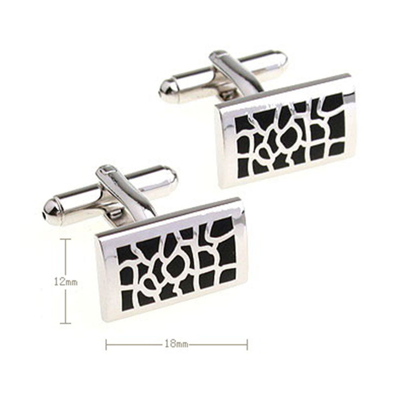 Enamel Dropping Glue Cufflinks