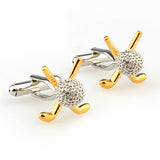 Sports Technology Plain Colour Metal Cufflinks