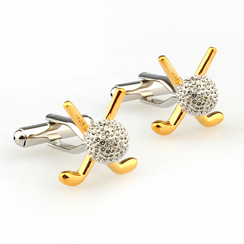 Sports Technology Plain Colour Metal Cufflinks