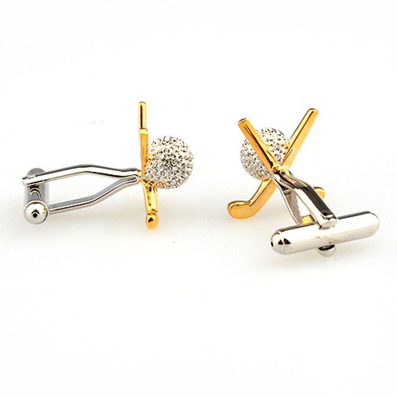 Sports Technology Plain Colour Metal Cufflinks