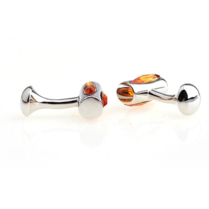 Crystal Zircon Cufflinks