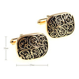 European & American Classical Enamel Dropping Glue Cufflinks