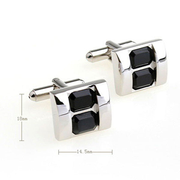 Crystal Zircon Cufflinks