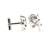 Interesting Skull Enamel Dropping Glue Cufflinks