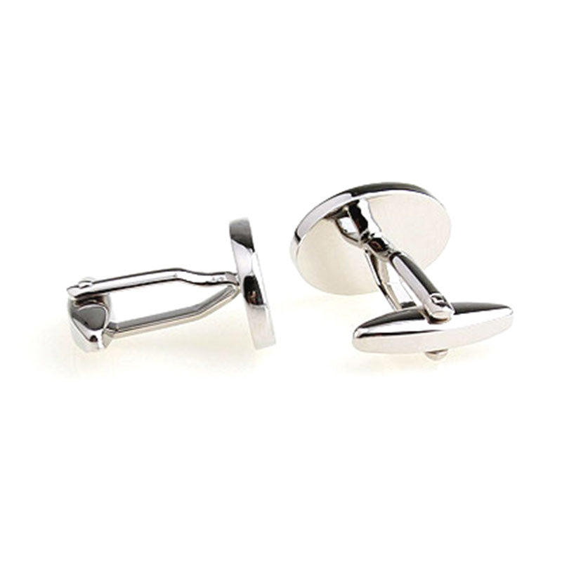 Plain Colour Metal Cufflinks