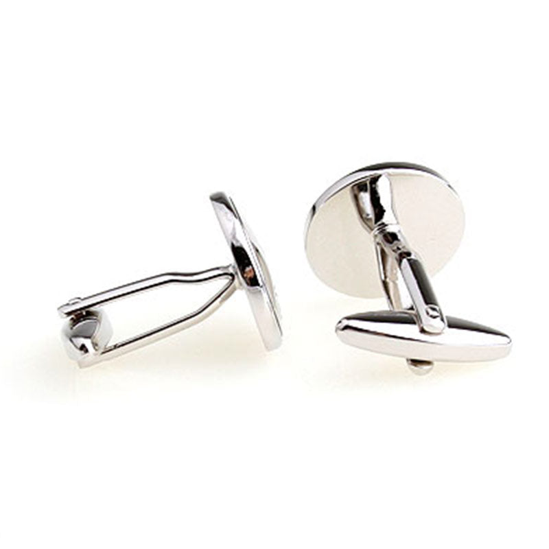 Enamel Dropping Glue Cufflinks