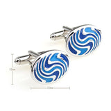 Enamel Dropping Glue Cufflinks