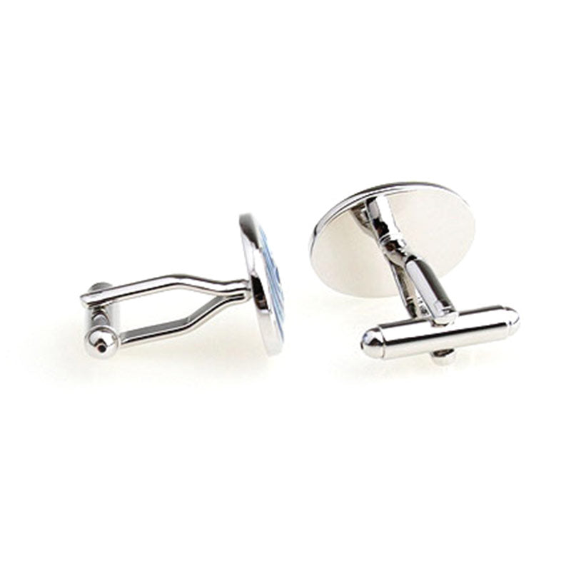 Enamel Dropping Glue Cufflinks