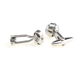 Laser Laser Chinese Knot Plain Colour Metal Cufflinks