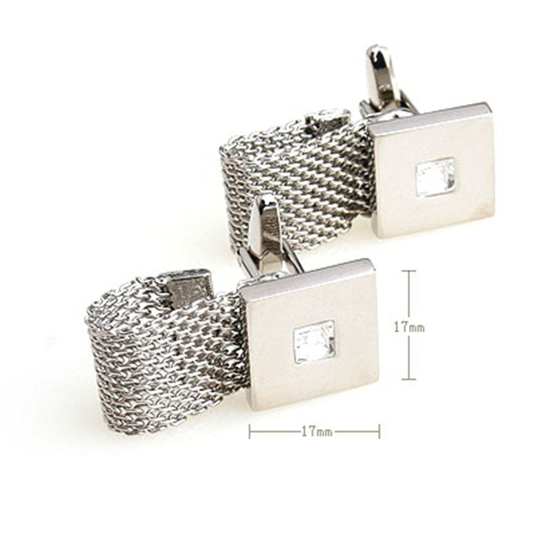Crystal Zircon Cufflinks