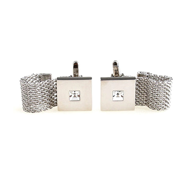 Crystal Zircon Cufflinks