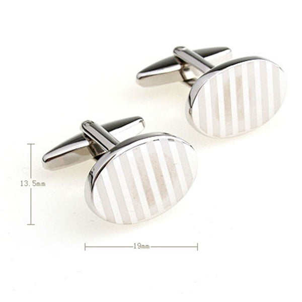 Plain Colour Metal Cufflinks