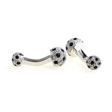 Crystal Zircon Cufflinks