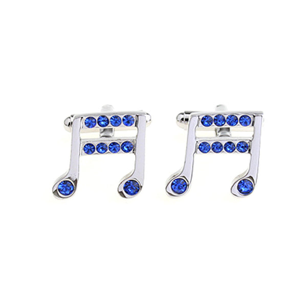 National Flag Music Crystal Zircon Cufflinks