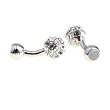 Crystal Zircon Cufflinks