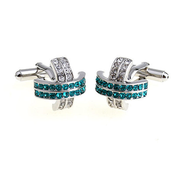 Crystal Zircon Cufflinks