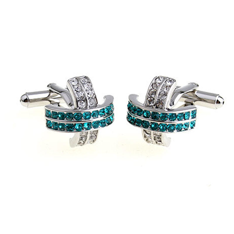 Crystal Zircon Cufflinks