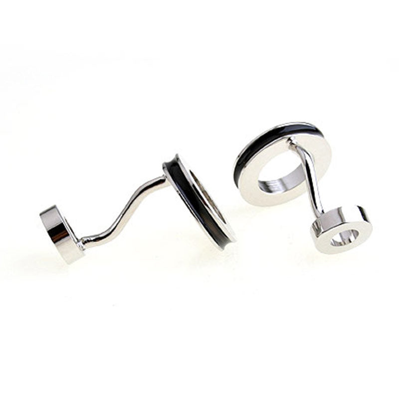 Enamel Dropping Glue Cufflinks